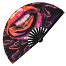 Lips Sexy Bamboo Hand Fan