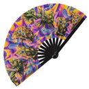Pineapple Bamboo Hand Fan