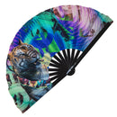 Tiger Bamboo Hand Fan