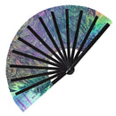 Tribal Lion Bamboo Hand Fan