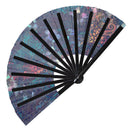 Flower Garden Bamboo Hand Fan