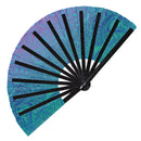 Manta Ray Tribal Bamboo Hand Fan