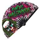 Halloween Scary Clown Bamboo Hand Fan