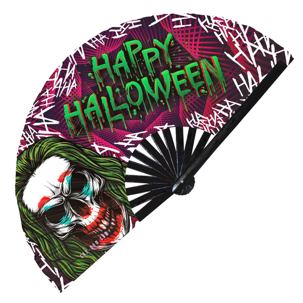Halloween Scary Clown UV Hand fan