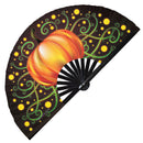 Pumpkin Bamboo Hand Fan