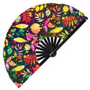 Pumpkin Bamboo Hand Fan