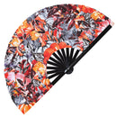 Pumpkin Bamboo Hand Fan