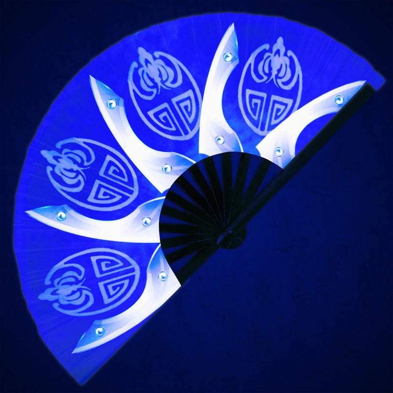 Kitana Hand Fan | Folding Fan UV Glow Hand Fans Cosplay Hand Fan Halloween Kitana Fan Folding UV Glow Bamboo Fan Kitana Accessory Kitana Cosplay