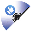 Facebook Emoji Bamboo Hand Fan