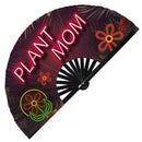 Plant Mom Bamboo Hand Fan