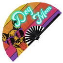 Dog Mom Bamboo Hand Fan
