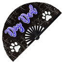 Dog Dad Bamboo Hand Fan