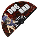 Dog Dad Bamboo Hand Fan
