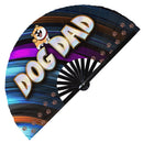 Dog Dad Bamboo Hand Fan