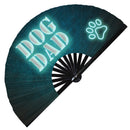 Dog Dad Bamboo Hand Fan