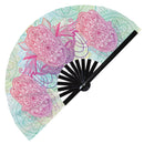 Bohemian Lotus Zen Bamboo hand fan