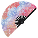 Bohemian Lotus Zen Bamboo hand fan