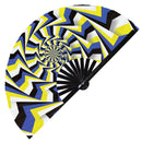 Optical Illusion Bamboo Hand Fan