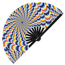 Optical Illusion Bamboo Hand Fan
