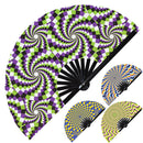 Optical Illusion Hand Fan Vortex Handheld Fan Illusion Fan 3D Illusion Hand Fan Vortex Illusion Fans