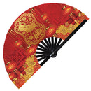 2021 Chinese New Year Of The Ox Bamboo Hand Fan