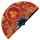 2021 Chinese New Year Of The Ox Bamboo Hand Fan