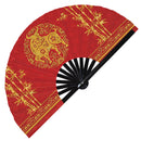 2021 Chinese New Year Of The Ox Bamboo Hand Fan