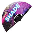 Shade Handheld Foldable Bamboo fan - Shady Rave Festival Event Party Outdoor Hand fans