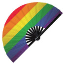 Pride Flag LGBT Bamboo Hand Fan