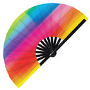 Pride Flag LGBT Bamboo Hand Fan