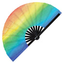 Pride Flag LGBT Bamboo Hand Fan