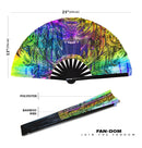 Tribal Lion Bamboo Hand Fan