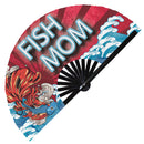 Fish Mom Bamboo Hand Fan