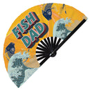 Fish Dad Bamboo Hand Fan