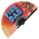 Fish Dad Bamboo Hand Fan