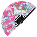Unicorn Bamboo hand fan