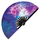 Unicorn Bamboo hand fan