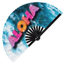 Aloha Hawaii Bamboo Hand Fan