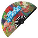 Aloha Hawaii Bamboo Hand Fan