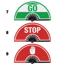 Road Signs Bamboo Hand Fan