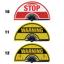 Road Signs Bamboo Hand Fan