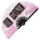 Be Mine Valentines Bamboo hand fan