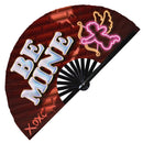 Be Mine Valentines Bamboo hand fan