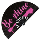 Be Mine Valentines Bamboo hand fan