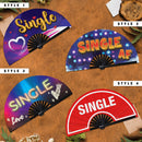 Valentines Single Bamboo hand fan