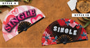 Valentines Single Bamboo hand fan