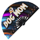 Dog Mom Bamboo Hand Fan