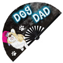 Dog Dad Bamboo Hand Fan