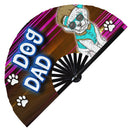 Dog Dad Bamboo Hand Fan