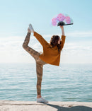 Bohemian Lotus Zen Bamboo hand fan